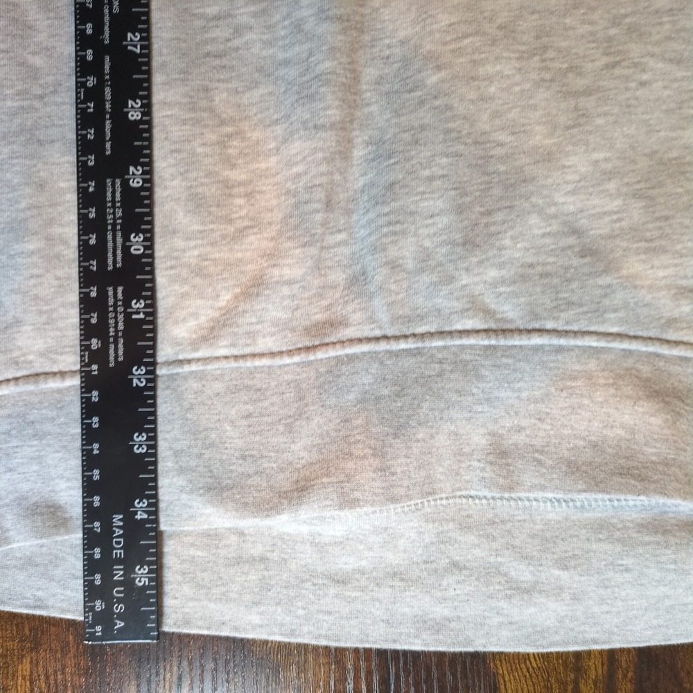 H&M Divided‎ Womens Heather Gray Hooded Sweatshirt Fleece Mini Dress Size 6 - Picture 12 of 13